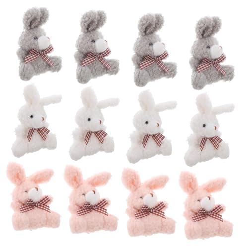 PERSELOSO 12Stücke Teiliges Plüschhasen Schlüsselanhänger Lustige Rucksackanhänger und Taschencharms Perfektes für Leicht und Praktisch Dekorierbar PERSELOSO 12Stücke Teiliges Plüschhasen Schlüsselanhänger Lustige Rucksackanhänger und Taschencharms Perfektes für Leicht und Praktisch Dekorierbar von PERSELOSO