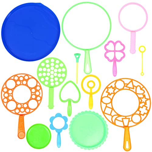 PERSELOSO 14Stücke Bunte Bubble Zauberstab Set für Teiliges Outdoor Blasen Maker Set mit Riesenseifenblasen für Garten und Partyspiele Fördert Aktives im Freien PERSELOSO 14Stücke Bunte Bubble Zauberstab Set für Teiliges Outdoor Blasen Maker Set mit Riesenseifenblasen für Garten und Partyspiele Fördert Aktives im Freien von PERSELOSO