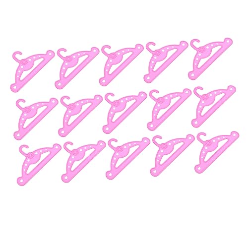PERSELOSO 15Stücke Mini Puppenkleiderbügel aus Kunststoff für DIY Weihnachtsdekoration Langlebige Puppenbekleidungsunterstützung für Einfache Präsentation PERSELOSO 15Stücke Mini Puppenkleiderbügel aus Kunststoff für DIY Weihnachtsdekoration Langlebige Puppenbekleidungsunterstützung für Einfache Präsentation von PERSELOSO