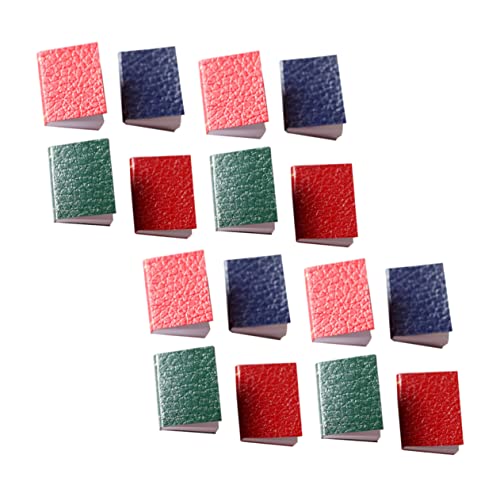 PERSELOSO 16 Stück Puppenhaus Buch winziges Zuhause Mini-Bücher Mini-Dinge Miniaturen Puppenhaus Bücher minibücher Miniature Books Miniature Photo Props Mini House Accessory Mini- von PERSELOSO