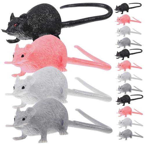 PERSELOSO 16Stücke Gefälschte Mäuse Realistische Halloween Ratten Mäuse Und Dekoration Für Partys Und Scherzartikel von PERSELOSO