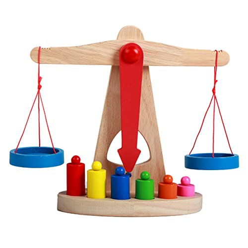 PERSELOSO 1Satz Holz Spielzeugset für Pädagogisches Gleichgewichtsspielzeug Fördert Kreativität und Rechenfähigkeiten für Frühe Bildung und Lehrhilfen Sicheres Holzmaterial von PERSELOSO