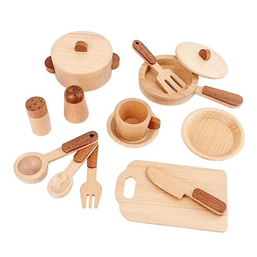 PERSELOSO 1Satz Holzspielzeug Kinderküche Set Teiliges Kochspielzeug für Sicheres und Pädagogisches Rollenspielzeug aus Hochwertigem Material Kreative Kochspiele PERSELOSO 1Satz Holzspielzeug Kinderküche Set Teiliges Kochspielzeug für Sicheres und Pädagogisches Rollenspielzeug aus Hochwertigem Material Kreative Kochspiele von PERSELOSO