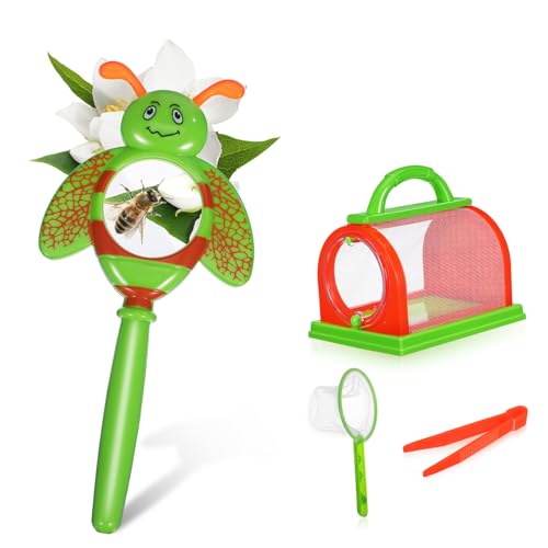PERSELOSO 1satz Entdeckerset Für Teiliges Outdoor-Abenteuer-kit Mit Insektenkäfig Lupe Pinzette Und Weiteren Werkzeugen Für Naturerkundungen Und Gemeinsames Spielen von PERSELOSO