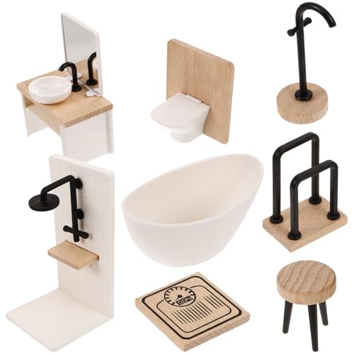 PERSELOSO 1Satz Miniaturmöbel Teilig Realistische Badezimmer Requisiten für Puppenhauszubehör für Kreative Spielwelten und Miniatur Dekoration PERSELOSO 1Satz Miniaturmöbel Teilig Realistische Badezimmer Requisiten für Puppenhauszubehör für Kreative Spielwelten und Miniatur Dekoration von PERSELOSO
