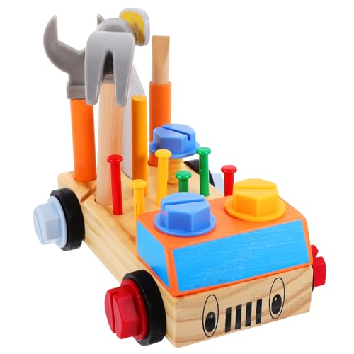 PERSELOSO 1Satz Montessori Werkzeugkasten für Schraubendreher Auto Lernspielzeug mit Verschiedenen Werkzeugen Fördert Reparaturfähigkeiten und Verantwortung für Zuhause von PERSELOSO