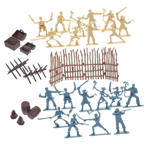PERSELOSO 1Satz Piraten Skelett Krieger Set für Teiliges Piratenzubehör mit Miniaturfiguren Rollenspielspielzeug für Halloween und Kreative PERSELOSO 1Satz Piraten Skelett Krieger Set für Teiliges Piratenzubehör mit Miniaturfiguren Rollenspielspielzeug für Halloween und Kreative von PERSELOSO