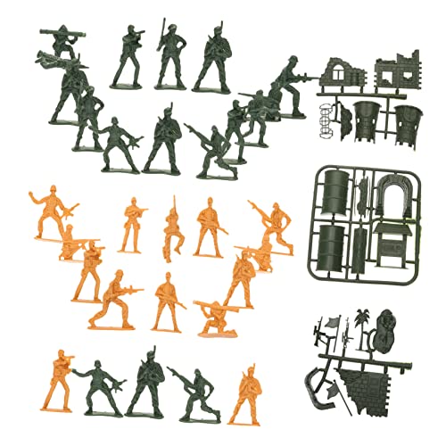 PERSELOSO 1Satz Soldaten Spielset Teiliges für Jungen Realistische Action Figuren aus Hochwertigem Kunststoff für Rollenspiele Sandtisch Szenen und Kreative von PERSELOSO