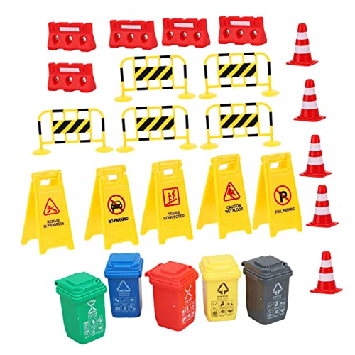 PERSELOSO 1Satz Teiliges Verkehrszeichen Spielset Für Lernspielzeug Mit Roten Verkehrskegeln Gelben Absperrungen Roten Wasserbarrieren Förmigen Warnschildern Und Mülleimern PERSELOSO 1Satz Teiliges Verkehrszeichen Spielset Für Lernspielzeug Mit Roten Verkehrskegeln Gelben Absperrungen Roten Wasserbarrieren Förmigen Warnschildern Und Mülleimern von PERSELOSO