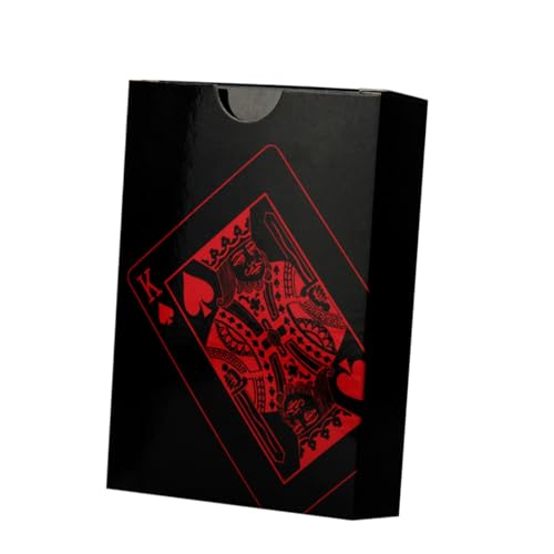 PERSELOSO 1Satz Wasserdichtes PVC Spielkarten Set Kreative Karten Pokerkarten Rot Wiederverwendbar mit Praktischer Box für Unterhaltsame Kartenspiele mit Freunden und Familie PERSELOSO 1Satz Wasserdichtes PVC Spielkarten Set Kreative Karten Pokerkarten Rot Wiederverwendbar mit Praktischer Box für Unterhaltsame Kartenspiele mit Freunden und Familie von PERSELOSO