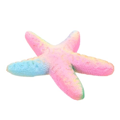 PERSELOSO 1Stück Fluoreszierendes Seestern Stressabbau Quetschspielzeug Regenbogenfarben für für Dekoration und von PERSELOSO