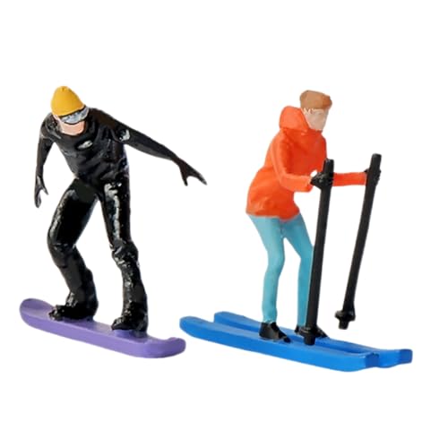 PERSELOSO 2 Stück Handbemalte Ski-miniaturen Im Maßstab 1:64 Für Diorama-Dekorationen PERSELOSO 2 Stück Handbemalte Ski-miniaturen Im Maßstab 1:64 Für Diorama-Dekorationen von PERSELOSO