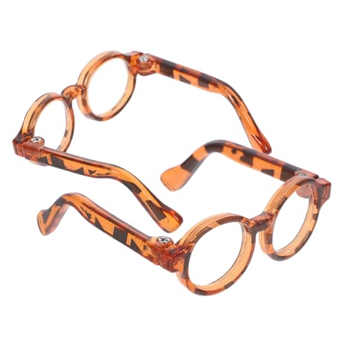 PERSELOSO 2 Paare Mini Puppenbrille Stylische Accessoires für Puppenkostüme Praktische und Leichte Dekoration für Puppen für Kreative Spielstunden und von PERSELOSO