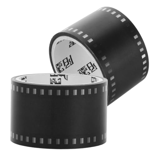 PERSELOSO 2 Rollen Film Film Aufkleber Klebeband Schwarz von PERSELOSO