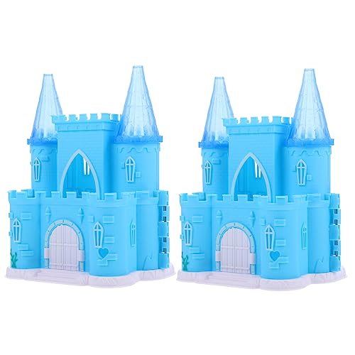 PERSELOSO 2 Stücke Puppe Villa Schloss Modell Decor Mini Zubehör Schloss Puppenhaus Möbel Und Spielzeug PERSELOSO 2 Stücke Puppe Villa Schloss Modell Decor Mini Zubehör Schloss Puppenhaus Möbel Und Spielzeug von PERSELOSO