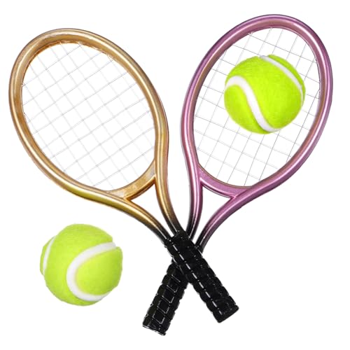 PERSELOSO 2 Sätze Mini Tennis Racket von Miniatur Tennisbällen und Schlägern für Puppenhäuser Dekoration Zufällige Farben Langlebiges und Sicheres Zubehör für Kreative Mini Zufällige Farbe PERSELOSO 2 Sätze Mini Tennis Racket von Miniatur Tennisbällen und Schlägern für Puppenhäuser Dekoration Zufällige Farben Langlebiges und Sicheres Zubehör für Kreative Mini Zufällige Farbe von PERSELOSO