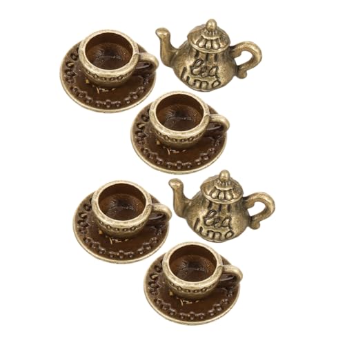 PERSELOSO 2 Sätze Miniatur-Essens- Und Spielzeugszenen Miniaturbecher Für Puppenhaus Mini-Lebensmittel Mini-tierfiguren Winzige Figuren Mini-teetassen Vintage Teetasse Eisen Dark Brown PERSELOSO 2 Sätze Miniatur-Essens- Und Spielzeugszenen Miniaturbecher Für Puppenhaus Mini-Lebensmittel Mini-tierfiguren Winzige Figuren Mini-teetassen Vintage Teetasse Eisen Dark Brown von PERSELOSO