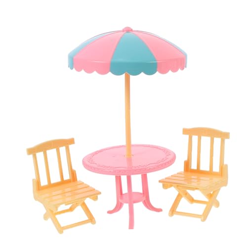 PERSELOSO 2 Sätze Miniatur Strandstuhl Spielzeugset mit Sonnenschirm Teiliges Puppenzubehör für Stranddekoration und Puppenhaus für Kreative Rollenspiele und Miniaturszenen PERSELOSO 2 Sätze Miniatur Strandstuhl Spielzeugset mit Sonnenschirm Teiliges Puppenzubehör für Stranddekoration und Puppenhaus für Kreative Rollenspiele und Miniaturszenen von PERSELOSO