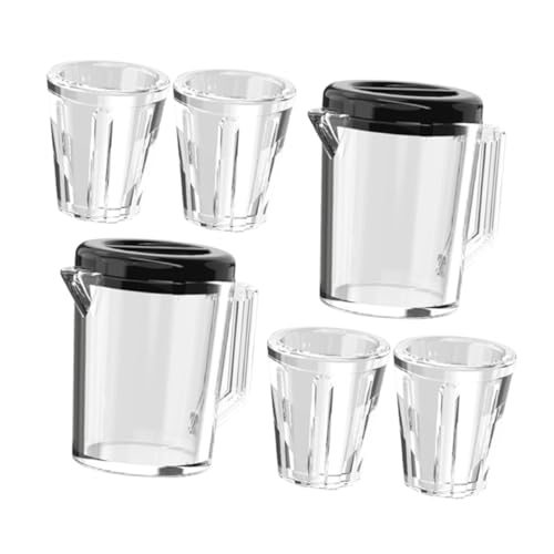 PERSELOSO 2 Sätze Puppenhaus-Wasserkocher Tassen Schwimmbad wasserflasche Charme DIY-Kohlemodell wasserkanister Mini Puppenhaus Weingläser Puppenhaus Tasse Plastik Transparent PERSELOSO 2 Sätze Puppenhaus-Wasserkocher Tassen Schwimmbad wasserflasche Charme DIY-Kohlemodell wasserkanister Mini Puppenhaus Weingläser Puppenhaus Tasse Plastik Transparent von PERSELOSO