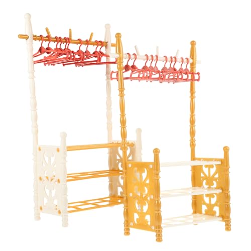PERSELOSO Miniaturisiertes Kleiderbügel-Set Miniatur-abs Hausdekor Miniatur-aufbewahrungsregal Für Puppenhaus Zufällige Farbe PERSELOSO Miniaturisiertes Kleiderbügel-Set Miniatur-abs Hausdekor Miniatur-aufbewahrungsregal Für Puppenhaus Zufällige Farbe von PERSELOSO