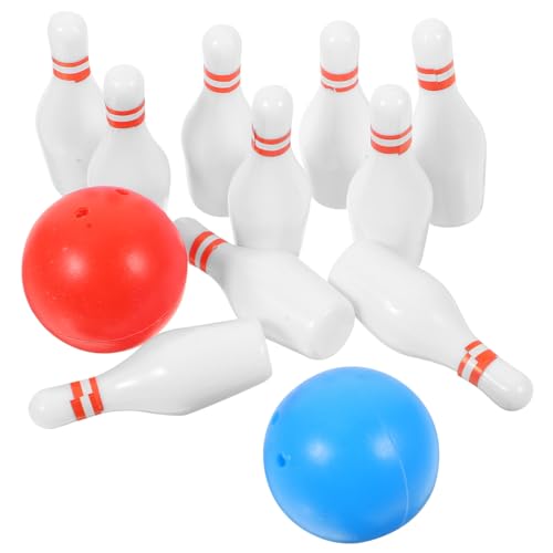 PERSELOSO 2 Sets Miniatur Bowling Modell De Bowling Set Jungen Und Mädchen Mini Zubehör PERSELOSO 2 Sets Miniatur Bowling Modell De Bowling Set Jungen Und Mädchen Mini Zubehör von PERSELOSO