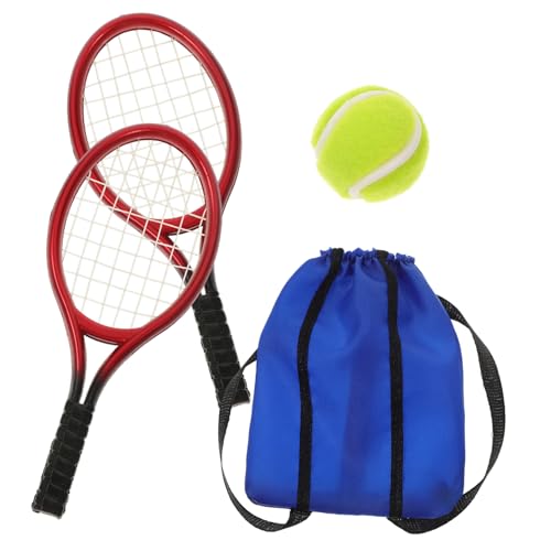 PERSELOSO 2 Sets Mini Tennisschläger Set Miniaturen Puppenhaus Badminton Tasche Badminton Schläger Tasche Tennisschläger Babypuppen Zubehör Wohnaccessoires Dekoratives Mini PERSELOSO 2 Sets Mini Tennisschläger Set Miniaturen Puppenhaus Badminton Tasche Badminton Schläger Tasche Tennisschläger Babypuppen Zubehör Wohnaccessoires Dekoratives Mini von PERSELOSO