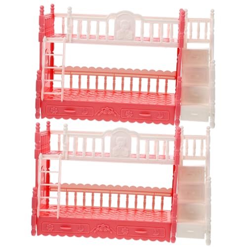 PERSELOSO 2 Sets Puppen Etagenbett Mädchenspielzeug Etagenbetten Kinderspielzeug Mini Mädchenspielzeug Babypuppenspielzeug Mini Etagenbetten Mini Hausbett Miniatur PERSELOSO 2 Sets Puppen Etagenbett Mädchenspielzeug Etagenbetten Kinderspielzeug Mini Mädchenspielzeug Babypuppenspielzeug Mini Etagenbetten Mini Hausbett Miniatur von PERSELOSO
