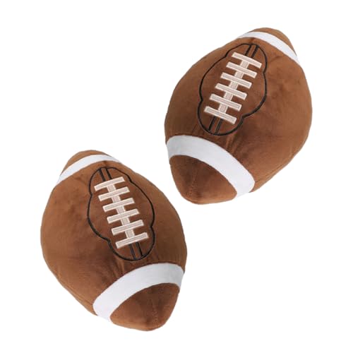 PERSELOSO 2 Stück Bequeme Plüsch-fußballkissen-Dekoration Für Sofa, Nachttisch, Zimmer, Einzigartige Rugby-Ball-Form, Rugby-dekokissen PERSELOSO 2 Stück Bequeme Plüsch-fußballkissen-Dekoration Für Sofa, Nachttisch, Zimmer, Einzigartige Rugby-Ball-Form, Rugby-dekokissen von PERSELOSO