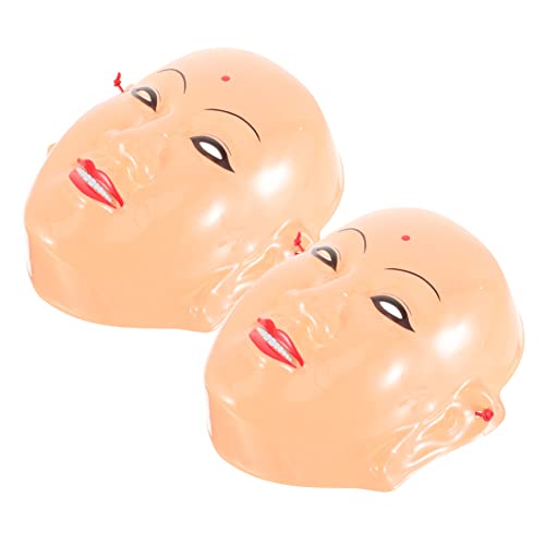 PERSELOSO 2 Stück Gruselige Halloween Maske Unheimliche Gesichtsbedeckung für Cosplay Maskerade für Halloween Partys und Verkleidungen von PERSELOSO