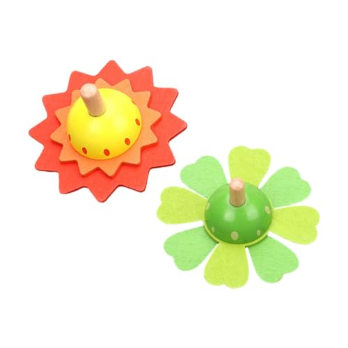 PERSELOSO 2 Stück Holzkreisel Zum Aufhängen Für Babys Fitnessstudio Neugier Desktop Kreisel Aufklappspielzeug Lustiges Gyroskop Puzzle Intelligente Spiele Kinderspielzeug von PERSELOSO