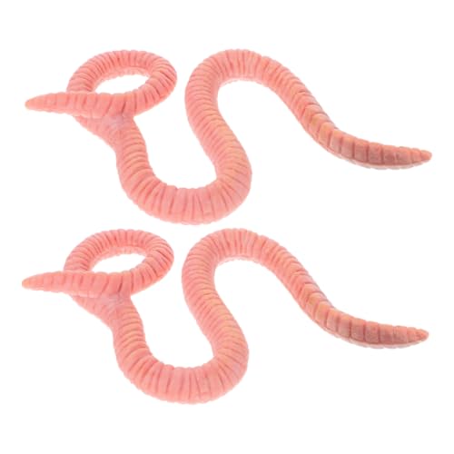 PERSELOSO 2 Stück Insektenmodell Tiere Outdoor Regenwürmer seltsam Raupe Specht Würmer zum Angeln künstlich Tiermodell aus Kunststoff Tierfiguren Plastik Rosa PERSELOSO 2 Stück Insektenmodell Tiere Outdoor Regenwürmer seltsam Raupe Specht Würmer zum Angeln künstlich Tiermodell aus Kunststoff Tierfiguren Plastik Rosa von PERSELOSO