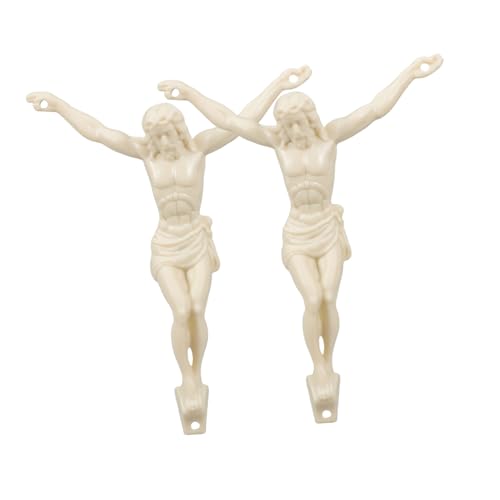 PERSELOSO 2 Stück Jesus Accessoires Für Halsketten Bettelarmbänder Schmuck Jesus Anhänger Kreuz Anhänger Charm Religiöse Skulptur Jesus Kreuz Statue Katholische Figuren Jesus PERSELOSO 2 Stück Jesus Accessoires Für Halsketten Bettelarmbänder Schmuck Jesus Anhänger Kreuz Anhänger Charm Religiöse Skulptur Jesus Kreuz Statue Katholische Figuren Jesus von PERSELOSO