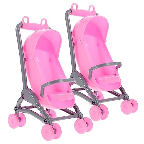 PERSELOSO Mini-Kinderwagen-spielzeugset Kunststoff Kleinkindspielzeug Jungen- Und Mädchenspielzeug Fantasie Ideal Für Den Kindertag von PERSELOSO