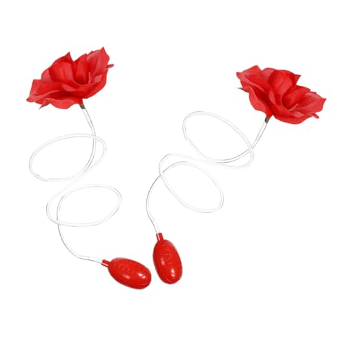 PERSELOSO 2 Stück Knifflige Sprührose Gefälschte Rosen Blume Squirt-Trick- Spritzspielzeug Halloween-streiche Für Erwachsene Blume Squeeze - Streichkacke Plastik Rot von PERSELOSO