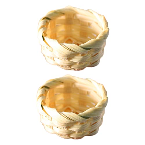 PERSELOSO 2 Stück Mini Bambuskorb Spielzeugpflanze Mini Körbe Modell Mikroszene Schmuck Mini Hauskörbe Mini Raumdekor Miniatur Bambuskörbe Mini Hausornament Mini Hausdekor Stoff PERSELOSO 2 Stück Mini Bambuskorb Spielzeugpflanze Mini Körbe Modell Mikroszene Schmuck Mini Hauskörbe Mini Raumdekor Miniatur Bambuskörbe Mini Hausornament Mini Hausdekor Stoff von PERSELOSO