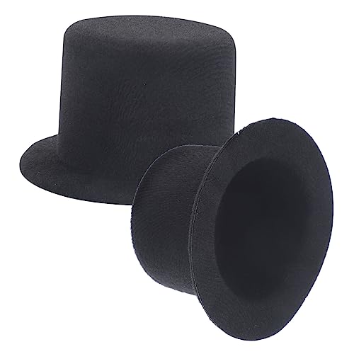 PERSELOSO 2 Stück Miniatur Hüte Handgefertigte Mini Doll Tops Hüte für Schneemann Bastel Hut Dekorationen für Puppen und DIY Projekte von PERSELOSO