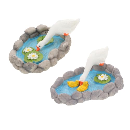 PERSELOSO 2 Stück Miniatur Wassergeflügel Figuren Dekorative Teichaccessoires aus Resin für Garten und Zuhause für DIY Miniaturgärten und Kreative Dekoration PERSELOSO 2 Stück Miniatur Wassergeflügel Figuren Dekorative Teichaccessoires aus Resin für Garten und Zuhause für DIY Miniaturgärten und Kreative Dekoration von PERSELOSO