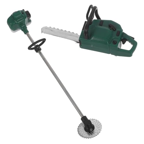 PERSELOSO 2 Stück Realistische Kettensäge Figurine für Puppenhaus Gartenarbeit Kreative Outdoor Dekoration und Fantasievolles von PERSELOSO