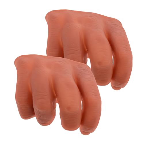 PERSELOSO 2 Stück Requisiten Halloween Gefälschte Finger Bühnenrequisiten Gefälschte Handschellen Finger Pranknake Neuheit Trick Realistische Hand Attrappe Requisite Künstliche Hände von PERSELOSO