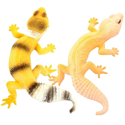 PERSELOSO 2 Stück Simulation Figurine Realistische Wandflitzer Deko für Garten und Balkon Hochwertiges Tiermodell für Lebendige Raumgestaltung und Kreative Dekoration von PERSELOSO