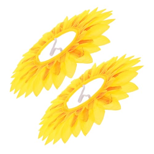 PERSELOSO 2 Stück Sonnenblumenkopfbedeckung Blumenhut Sonnenblumen-kostümhut Sonnenblumenkostüm Sonnenblumenkrone Lustiger Hut Sonnenblumen-kopfbedeckung Blumenkopf Kostüm Yellow Seidentuch PERSELOSO 2 Stück Sonnenblumenkopfbedeckung Blumenhut Sonnenblumen-kostümhut Sonnenblumenkostüm Sonnenblumenkrone Lustiger Hut Sonnenblumen-kopfbedeckung Blumenkopf Kostüm Yellow Seidentuch von PERSELOSO