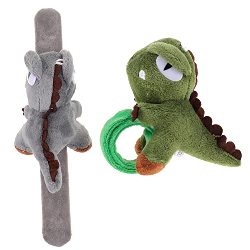 PERSELOSO 2 Stück Süßes Dinosaurier Slap Armband aus Plüsch Cartoon Handgelenksspielzeug für Geburtstagsfeiern und Partygeschenke PERSELOSO 2 Stück Süßes Dinosaurier Slap Armband aus Plüsch Cartoon Handgelenksspielzeug für Geburtstagsfeiern und Partygeschenke von PERSELOSO