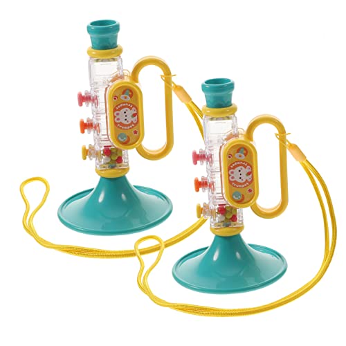 PERSELOSO 2 Stück Trompete für Cartoon Musikinstrument aus Hochwertigem Sicheres und Tragbares Blasinstrument für Kreative Spielmomente und Partys von PERSELOSO