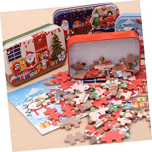 PERSELOSO 2 Stück Weihnachtliches Teiliges Holzpuzzle für Ab Jahren Edukatives Lernspielzeug Hand Auge Koordination und Frühkindlicher Entwicklung Schnee und Klassenzimmer PERSELOSO 2 Stück Weihnachtliches Teiliges Holzpuzzle für Ab Jahren Edukatives Lernspielzeug Hand Auge Koordination und Frühkindlicher Entwicklung Schnee und Klassenzimmer von PERSELOSO