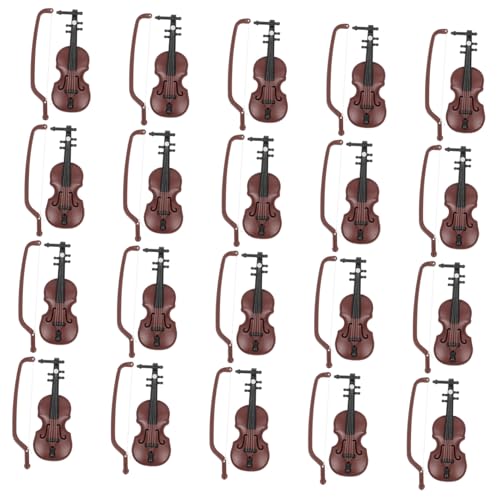 PERSELOSO 20 Sätze Teiliges Mini Violinen Modelle für Weihnachtsdekoration und Schreibtischverschönerung Accessoires für Zuhause und Büro PERSELOSO 20 Sätze Teiliges Mini Violinen Modelle für Weihnachtsdekoration und Schreibtischverschönerung Accessoires für Zuhause und Büro von PERSELOSO