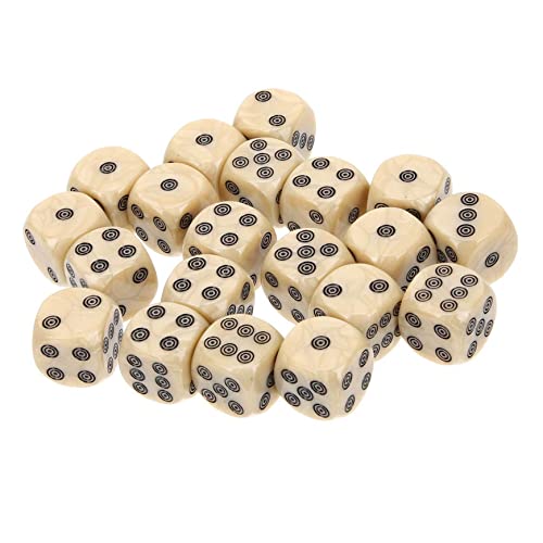 PERSELOSO 20 Stück Acrylwürfel für Brettspiele Ästhetische Spielwürfel für Familienspiele und Partys Große Ziffern für Einfaches Lesen Zubehör für Rollenspiele und Tischspiele PERSELOSO 20 Stück Acrylwürfel für Brettspiele Ästhetische Spielwürfel für Familienspiele und Partys Große Ziffern für Einfaches Lesen Zubehör für Rollenspiele und Tischspiele von PERSELOSO