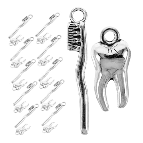 PERSELOSO 20 Stück Antike Anhänger Für DIY-schmuck Charms Für Schmuck Metall Zahnbürste Charms Anhänger Schmuck Charms Halsketten Charms DIY Schmuck Material PERSELOSO 20 Stück Antike Anhänger Für DIY-schmuck Charms Für Schmuck Metall Zahnbürste Charms Anhänger Schmuck Charms Halsketten Charms DIY Schmuck Material von PERSELOSO