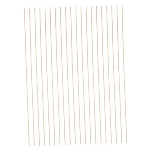 PERSELOSO 20 Stück Bambusstäbe für Drachenbau DIY Bastelmaterialien Durchmesser Sicher und Robust für Kreative Schulprojekte und Outdoor Aktivitäten von PERSELOSO