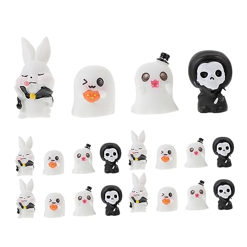 PERSELOSO 20 Stück Halloween Miniaturfiguren Niedliche Deko für Halloween Feiern Miniatur Ornamente für Szenen Süßigkeitenbeutelfüllungen und Bastelideen PERSELOSO 20 Stück Halloween Miniaturfiguren Niedliche Deko für Halloween Feiern Miniatur Ornamente für Szenen Süßigkeitenbeutelfüllungen und Bastelideen von PERSELOSO