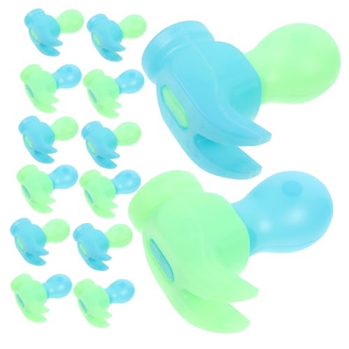 PERSELOSO 20 Stück Leuchtendes Radieschen Hammer Massage Sticks für Sicheres Material Stressabbau Nachtleuchtend Blau und Grün von PERSELOSO